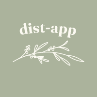 El logo de la app de distribución